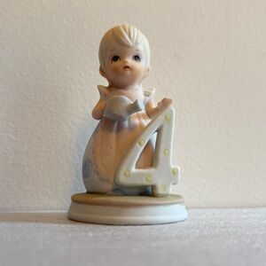 Vintage 1982 Lefton China The Christopher Collection Birthday Girl Age “4”